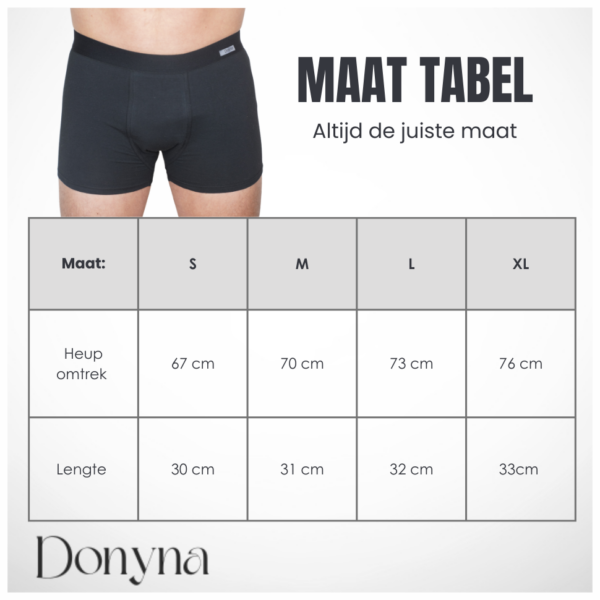 Maattabel - Donyna